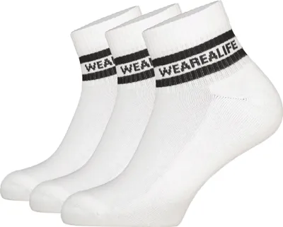 Zdjęcie produktu dla alife and kickin 3 PACK - RikaAK Ankle Crew Socks Damskie skarpetki tenisowe, krótkie skarpetki, trampki, skarpetki
