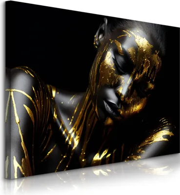 Produktbild von Muralo Leinwandbild Canvas PORTRÄT Frau Glamour Abstraktion Br. 100cm x Hö. 70cm