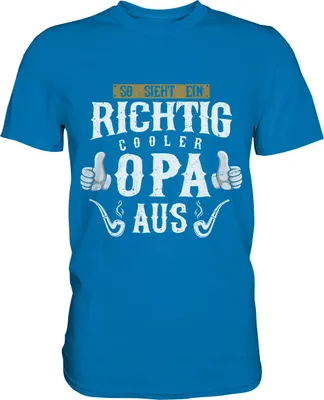 Produktbild von Richtig cooler Opa Herren Premium T-Shirt – Royal Blue / L
