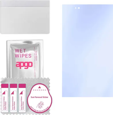 Produktbild von apgo Hybrid Schutzglas, kompatibel mit Lenovo Tab3 8 Plus, 9H Härte, Flexible Nano Glass PRO, toller Ersatz für Hartglas, kratzfester Displayschutzglas, Displayschutz, Full Glue