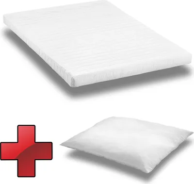 Immagine prodotto di Materasso in schiuma comfort K10 Materasso 140x200 cm + cuscino in microfibra CloudComfort Basic 80x80 cm