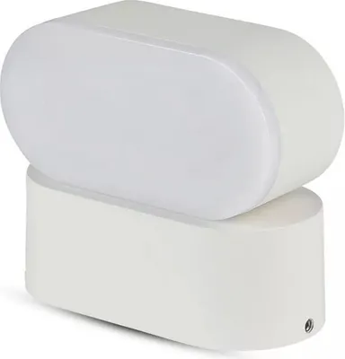 Zdjęcie produktu dla Kinkiet zewnętrzny LED VT-816 biały 6W Ciepła biel 722lm aluminium wym:5x11,5x10cm IP65 V-TAC
