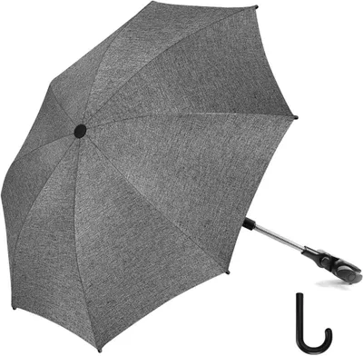 Immagine prodotto di Parasole per passeggino, protezione UV 50+, colore grigio, adatto per passeggini