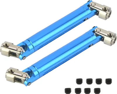 Produktbild von RC-Antriebswellen-Set, 2-teilig aus Legierung für RGT 86100 1/10 Crawler, Upgrade-Zubehör, Farbe Blau