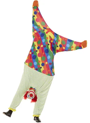 Productafbeelding van Clownkostuum omgekeerd design - voor carnaval/Halloween. Maat: M-L