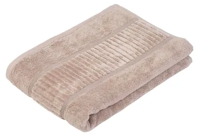 Produktbild von GÖZZE BIO Frottier Duschtuch weiches hautfreundliches saugstarkes Duschtuch aus Baumwolle Taupe 70 x 140 cm