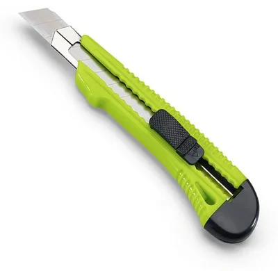 Produktbild von Präzises Abbrechmesser 18mm mit Metallführung für saubere Schnitte - Robust & Zuverlässig - 1 Stück