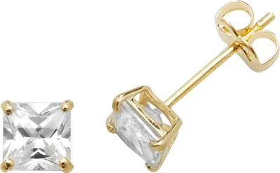 Image de Boucles d'Oreilles Femme Or 375/1000 avec Oxyde de Zirconium - 4mm; TRS3862MM4