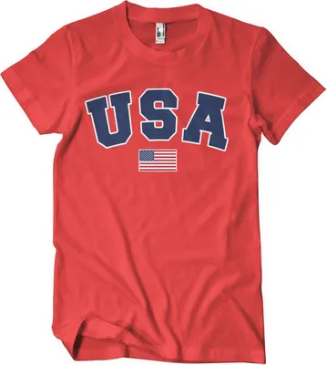 Produktbild von USA Varsity T-Shirt - X-Large - Red