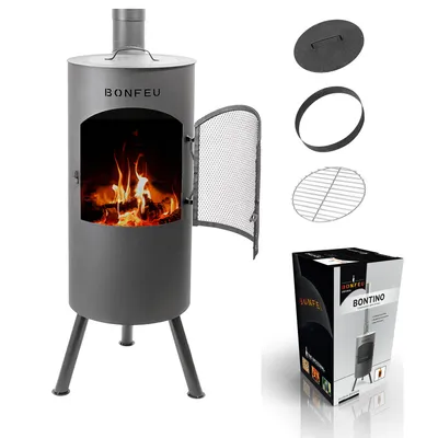 Obrázok produktu pre Multifunkčný záhradný krb BonFeu BonTino Black
