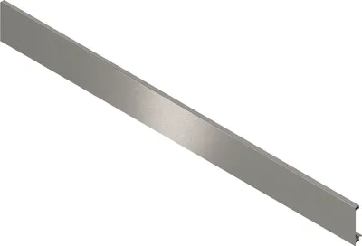 Produktbild von BLUM LEGRABOX Vorderstück ohne Nut, Länge 1043 mm, Aluminium Edelstahl-Effekt