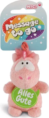 Produktbild von Nici 42727 Message to Go Loop 8cm Einhorn Merry Heart - Alles Gute