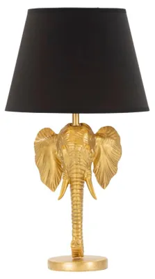 Immagine prodotto di Mauro Ferretti lampada da tavolo elefante E27 Ø 32x59 cm oro nero