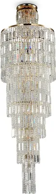 Produktbild von Deckenlampe Metall E14 Kristall in Gold 16-flammig Modern Deckenleuchte
