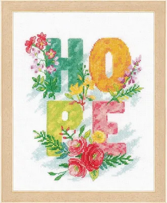 Produktbild von Vervaco Kreuzstich Set "Hoffnung" Zählmuster, 20x25cm