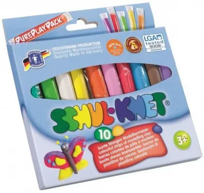 Immagine prodotto di Argilla da modellare per la scuola 10 colori 180 grammi