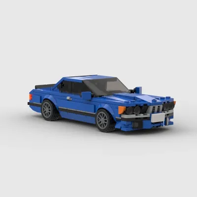 Produktbild von 635CSI inspirerter Rennwagen MOC Klemmbaustein Set 360 Teile Sportwagen Bausteine Fahrzeug Spielzeug Supercar