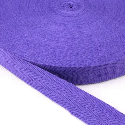 Katoen-Schrägband 10 mm x 25 m, Webband, Twillband, Nähband