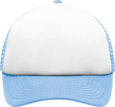 Produktbild von 5 Panel Polyester Mesh Cap for Kids white/light-blue, Gr. one size