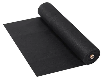 Produktbild von SucceBuy 4x100FT 8OZ Vlies-Geotextilgewebe, strapazierfähige Unkrautbarriere als Bodenbelag für Einfahrten, Sickergräben, schwarz