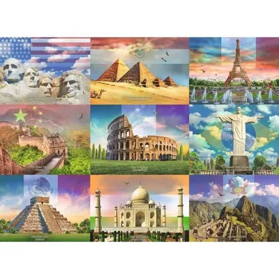 Immagine prodotto di Children's Puzzle 200 p XXL - Monuments of the World - Ravensburger - Architecture and Monuments - From 8 years old