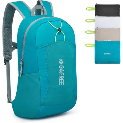 Immagine prodotto di Zaino pieghevole da 25 litri, impermeabile, color blu pavone, unisex, ideale per escursioni, ciclismo e uso quotidiano