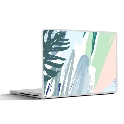 Produktbild von MuchoWow® Laptop Aufkleber Sticker Cover Sommer - Abstrakt - Tropisch 40x30 cm - Laptop Dekoration - Selbstklebend