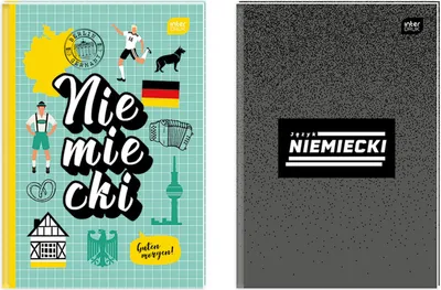 Zdjęcie produktu dla Interdruk zeszyt w twardej oprawie A5 80 kartek niemiecki