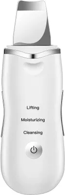 Productafbeelding van Elektrische gezichtsreiniger - Ultrasone peeling - Gezichtsreiniger - Poriënreiniger - Anti-rimpelapparaat - Comedonenverwijderaar - 3 modi - USB-oplaadbaar - wit