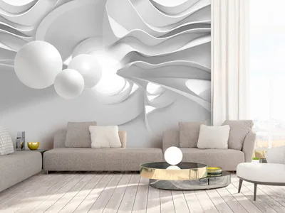 Produktbild von Vlies Fototapete 3D Optik 400x280 cm Tapeten Wandtapete XXL grau a-A-0298-a-a
