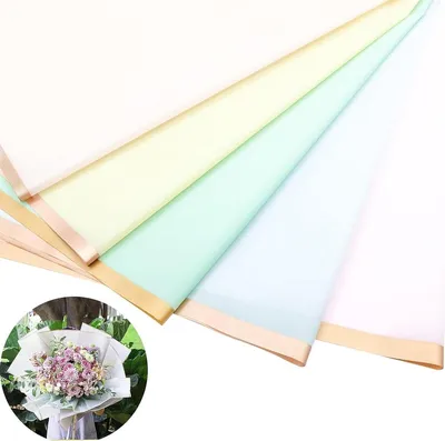 20 Stuks Bloemen Inpakpapier - Kleurvol Inpakpapier - 58x58cm - Translucent Waterdicht DIY Verpakking voor Bruiloft Feest