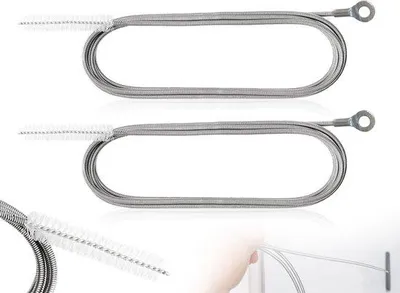 Image de Lot de 2 brosses de nettoyage flexibles pour un nettoyage efficace des conduites d'évacuation