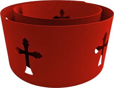 Produktbild von zaun|zu PREMIUM Halloween Grabsteine Sichtschutzstreifen Rot 2,55m