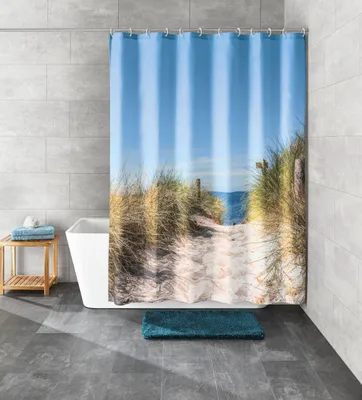 Immagine prodotto di Tenda da doccia in tessuto Kleine Wolke BORKUM Multicolore 180 x 200 cm