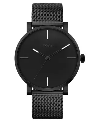 Produktbild von Herrenarmbanduhr TORII B45BG.B4 in klassischem Schwarz zum Schwimmen.
