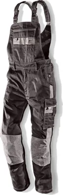 Produktbild von safety & more Latzhose NITRO, schwarz/grau