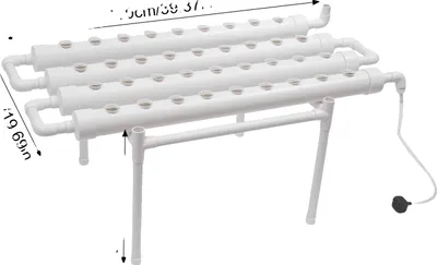 Obrázek produktu pro Hydroponická pěstební sada, 36 míst pro rostliny, snadná instalace, BÍLÁ