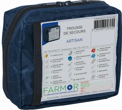 Image de Trousse de secours FARMOR 2/4 personnes - TRO8050TP