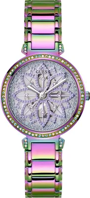 A close-up studio shot of a women's wristwatch.