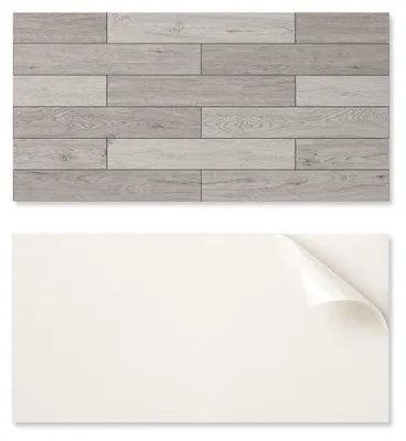 Produktbild von Vinylpaneel mit Nachbildung für Küche oder Badezimmer, 100 x 50 cm, in Holzoptik