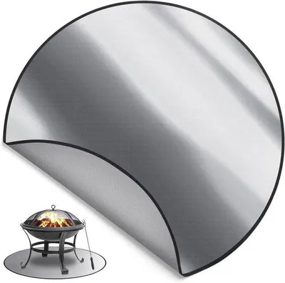 Produktbild von Famanu Feuerkorb Schutzmatte - Für Terrasse und Rasen - 38 Zoll