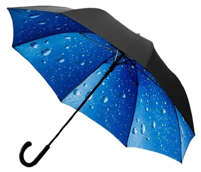 Produktbild von Falcone golfschirm Tropfen 120 cm Polyester schwarz/blau