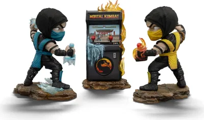 Produktbild von Mortal Kombat Mini Co. PVC Figuren Scorpion vs. Subzero Arcade Set 15 cm