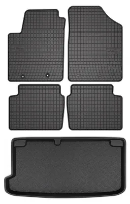 Obrázok produktu pre Gumové autokoberce SolidPRO + vaňa kufra pre: Hyundai i10 2007-2013 hatchback 5 ks