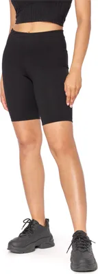 Produktbild von Bellivalini Neon Leggings Damen Kurz, Knallige Hosen Damen ideal als Festival Outfit Damen BLV50-301 (Schwarz, S)