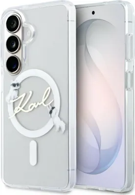 Produktbild von KARL LAGERFELD case passend für SAMSUNG S26 Plus KLHMS26M5HKSCAH (Magnetic IML KC Script) transparent