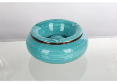 Image de 12x Cendrier Céramique Terrasses Balcon Jardin Couvercle Tempête Table Cendrier Vent