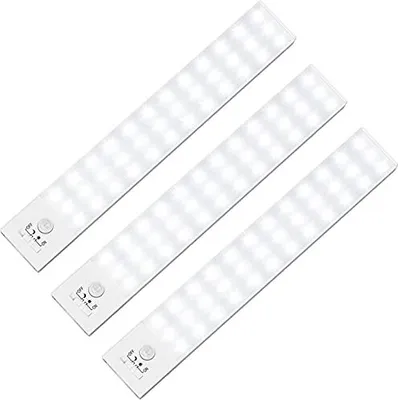 Produktbild von BLS -LED -Schrankleuchte, 36 Bewegungssensor unter Lichtern, große 1500 -mAh -LED, wiederaufladbare, batteriebetriebene Kleiderschrank Wireless 2 Modi