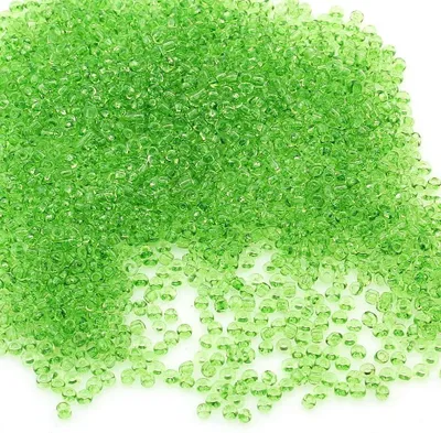 Imagen del producto de Cuentas de vidrio, 6500 unidades, 2 mm de diámetro, 17 colores transparentes, ideales para manualidades creativas