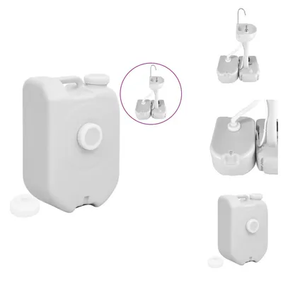 Produktbild von vidaXL Wassertank Tragbar mit Adapter 24 L Grau -  Camping & Wandern